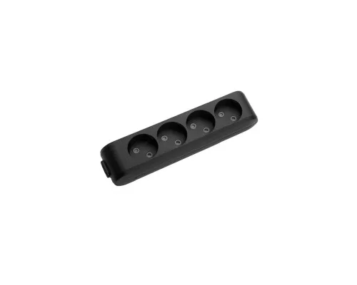 Колодка для подовжувача Panasonic X-tendia 4 гнізда black (WLTB02402BL-UA)