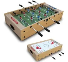 Настільний футбол Garlando + аерохокей F-Mini 2in1 (FM2IN1R) (929730)