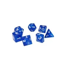 Набір кубиків для настільних ігор Games 7 Days Transparent 7 Dice Set - Blue (g7dtran06)