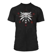 Футболка Jinx The Witcher 3 - Wolf Signs Tee Black, M (JINX-10013M)