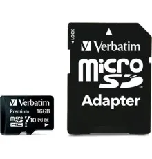 Карта пам'яті Verbatim 16GB microSDHC class 10 (MDAVR-10/G)