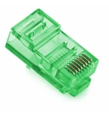 Конектор RJ45 cat.5e UTP 8P8C Green 100 шт Merlion (09051)