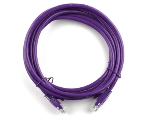 Патч-корд 3м, RJ-45, Cat.5e, CU, мідь, фіолетовий Ritar (PCR-CU/3Pe / 04279)