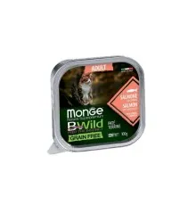 Паштет для котів Monge BWild Grain Free Wet Salmon Adult Cat 100 г (8009470012881)