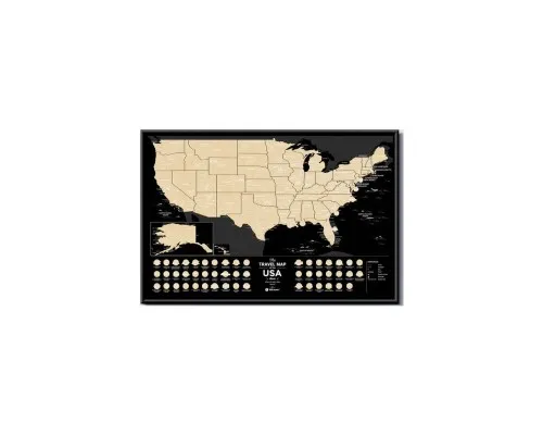 Скретч карта 1DEA.me Travel Map USA Black (13028)