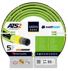 Шланг для поливу Cellfast GREEN ATS, 3/4", 25м, 5 шарів, до 30 Бар, -20…+60°C (15-120)