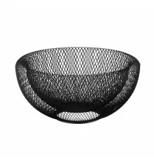Фруктовниця Ardesto Midori 25х25х12см, метал, чорний (AR0902B)