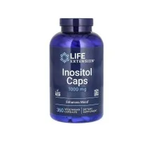 Вітамін Life Extension Інозитол, 1000 мг, Inositol, 360 вегетаріанських капсул (LEX-16743)
