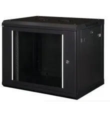 Шафа настінна Hypernet 12U 19" 600x450 ProLine (PL-WMNC-12U-BLACK)