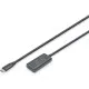Дата кабель USB-С Male to USB-A Female 10.0m USB3.2 Gen1 Active 5G Digitus (DA-73111)