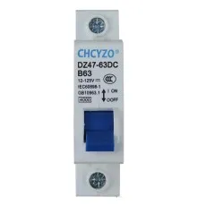 Автоматичний вимикач CHCYZO DZ47-63DC-B63