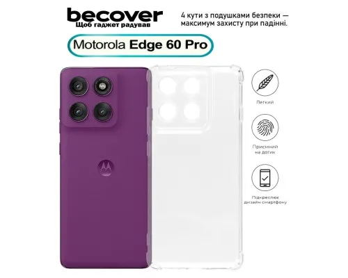 Чохол до мобільного телефона BeCover Anti-Shock Motorola Edge 60 Pro Clear (713806)