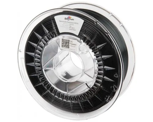 Пластик для 3D-принтера Spectrum PET-G Premium 1.75mm DEEP BLACK 1kg (RAL 9017) (80056)