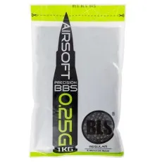 Страйкбольні кульки BLS Precision Black 6 мм 0,25 г 1 кг (1928.00.05)
