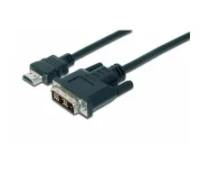 Кабель мультимедійний HDMI M to DVI M 2.0m 18+1pin Assmann (AK-330300-020-S)