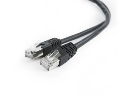 Патч-корд 1м FTP cat 5е CCA Cablexpert (PP22-1M/BK)