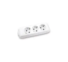Колодка для подовжувача Panasonic X-tendia із заземленням 3 гнізда grey (WLTB04302GR-UA)