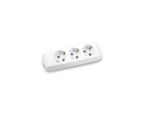Колодка для подовжувача Panasonic X-tendia із заземленням 3 гнізда grey (WLTB04302GR-UA)