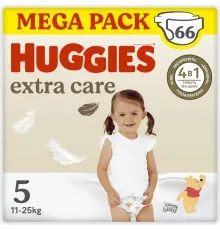 Підгузки Huggies Extra Care Size Розмір 5 (11-25 кг) 66 шт (5029053583174)