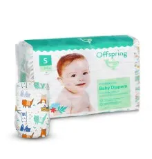 Підгузки Offspring Cat Розмір S 3-6 кг 48 шт (DP-OI-FAT-S48P-MTC)