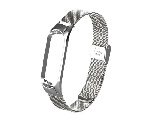 Ремінець до фітнес браслета BeCover Metal для Xiaomi Mi Smart Band 5 Silver (705147)