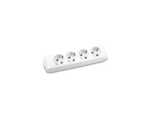 Колодка для подовжувача Panasonic X-tendia із заземленням 4 гнізда grey (WLTB04402GR-UA)