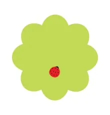 Папір для нотаток Axent з клейким шаром Flower 70х70мм, 50 аркушів (2444-05-A)