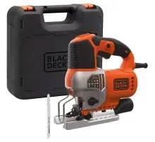 Електролобзик Black&Decker 50 Вт, 1000 - 3100 хід/хв, 2.2 кг, кейс (BES610K)