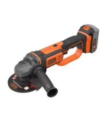 Шліфувальна машина Black&Decker 18V, 4Ah, 125 мм, 8600 об/хв (BCG720M1)