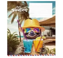 Зошит Школярик Cool vacation 12 аркушів клітинка (012-3318K)