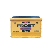 Акумулятор автомобільний FROST ENERGY 78Ah Ев (-/+) (780EN)