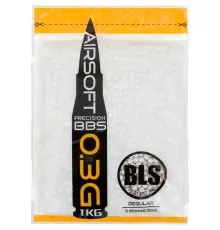 Страйкбольні кульки BLS Precision White 6 мм 0,3 г 1 кг (1928.00.07)