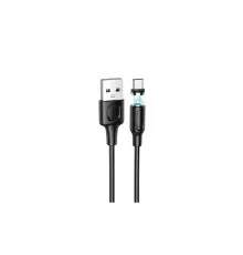 Дата кабель USB 2.0 AM to USB-C 1.0m 2.4A magnetic BX41 black BOROFONE (6931474738462)