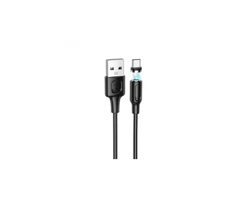Дата кабель USB 2.0 AM to USB-C 1.0m 2.4A magnetic BX41 black BOROFONE (6931474738462)