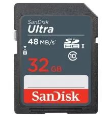 Карта пам'яті SanDisk 32GB SDHC class 10 UHS-I Ultra Lite (SDSDUNR-032G-GN3IN)