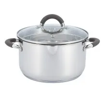 Каструля Gusto Silicon handles 24 см 6,1л (GT-1102-24)