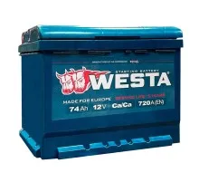 Акумулятор автомобільний Westa 6CT-74 А (0)