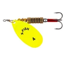 Блешня X-Fish Stark 9.5g 4 Nikel UV lime (1917.07.40)