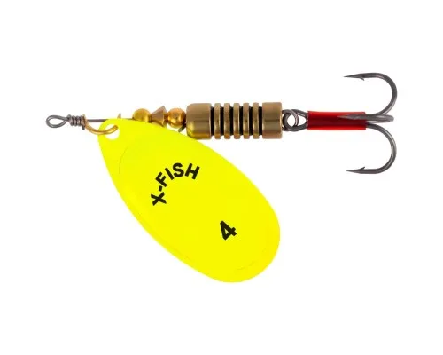 Блешня X-Fish Stark 9.5g 4 Nikel UV lime (1917.07.40)