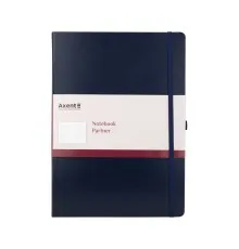 Книга записна Axent Partner Grand 295х210 мм A4 100 аркушів в клітинку Синя (8203-02-A)