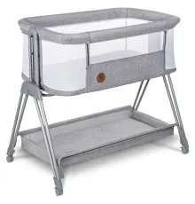 Ліжечко Lionelo приставне Luna Grey Concrete (LO-LUNA GREY CONCRETE)