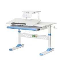 Парта ErgoKids з полицею Blue (TH-310 W/BL + BD-S30 BL)