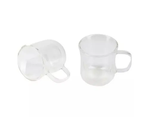 Набір чашок Bergner Coffee & Tea lovers 230 мл 2 шт (BG-20115-MM)