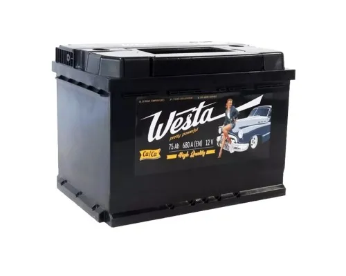 Акумулятор автомобільний Westa 6CT-75 А Pretty Powerful