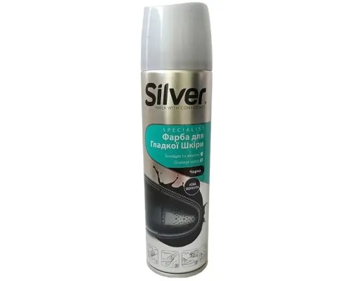 Фарба для взуття Silver Для гладкої шкіри Чорна 250 мл (8690757002734)