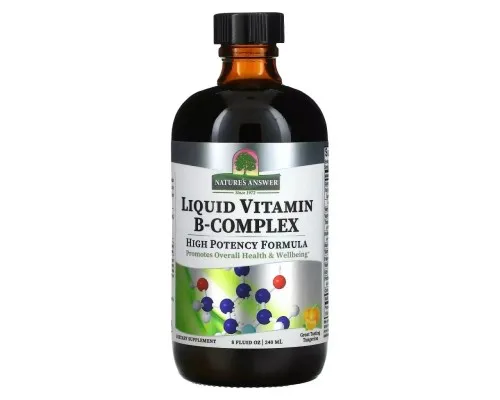Вітамін Nature's Answer Рідкий комплекс вітамінів групи B, смак мандарину, Liquid (NTA-26105)