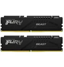 Модуль пам'яті для комп'ютера DDR5 64GB (2x32GB) 5600 MHz Beast EXPO Black Kingston Fury (ex.HyperX) (KF556C40BB2K2-64)