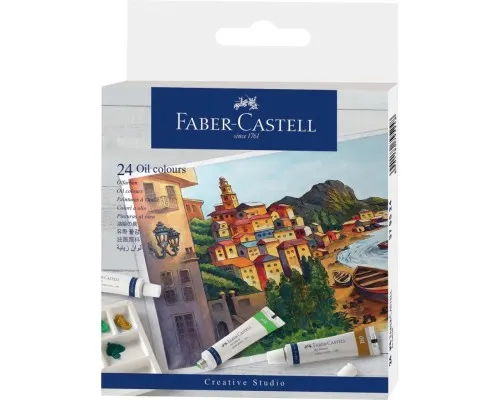 Олійні фарби Faber-Castell Creative Studio 24 кольора, 24 туб х 9 мл (379524) (32070)