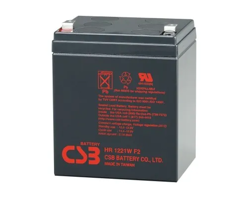 Батарея до ДБЖ 12В 5 Ач CSB (HR1221W F2)