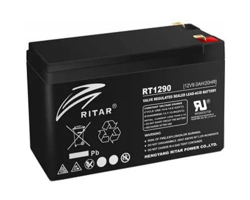 Батарея до ДБЖ Ritar AGM RT1290B, 12V-9Ah, Black (RT1290B)